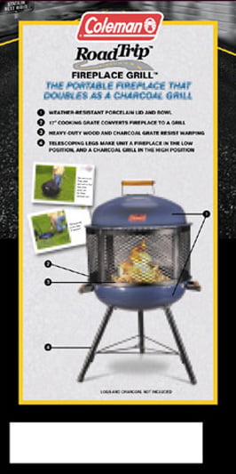 Coleman Roadtrip Fireplace Grill, Coleman Portable Outdoor Fire Pit