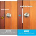 thumbnail image 4 of 2 Pcs Door Latch Guard Plate Outswing Angle Latch Protector Door Latch Cover Latch Shield L Shaped Security 11Inch, 4 of 5