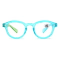 thumbnail image 3 of Thick Square Plastic Reading Glasses 2.50, Spring Hinge Blue Readers +2.50 for Men and Women, 3 of 3