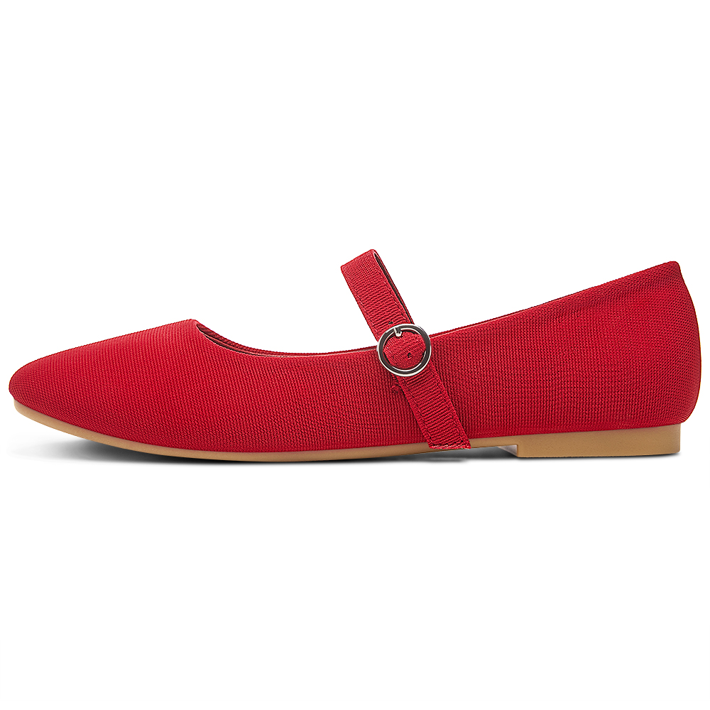 Obtaom Women's Mary Jane Round Toe Ballet Flats photo 7