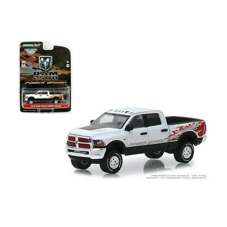 Rams Collectibles - GREENLIGHT 1:64 HOBBY EXCLUSIVE - 2016 DODGE RAM 2500 POWER WAGON 16 (WHITE) 29982