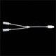thumbnail image 2 of Lightning Male to Dual 3.5mm Female Headphone Jack Audio Adapter Cable Compatible For iPhone, 2 of 3