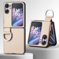 thumbnail image 5 of for Oppo Find N2 Flip Case with Ring, Slim PU Leather Protective Cover Phone Case Oppo Find N2 Flip ZH Beige, 5 of 18