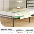 thumbnail image 5 of Napcenter 12 inch Twin XL Bed Frame Platform with Headboard and Footboard, Heavy Duty, No Box Spring Needed, Easy Assembly, Black, 5 of 9