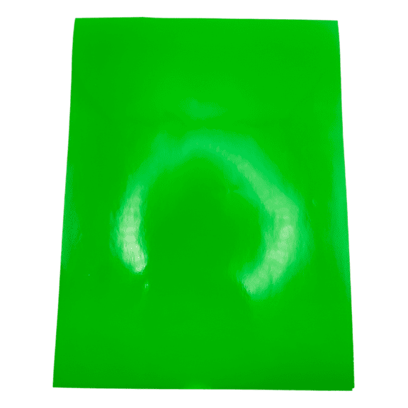 WTP Decorator Tape 6"x8" (1 Sheet Per Pack), Fluorescent Green Vinyl