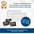 thumbnail image 2 of Cajas de almacenamiento para tarjetas coleccionables BCW de 800 quilates x 6 con separadores, 2 of 6