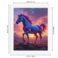 thumbnail image 2 of Paint by Numbers Kit for Adults, Multicolor Horse Vibrant Sunset Landscape Paint by Numbers, Easy Paint by Numbers Kit for Adults Beginner, DIY Adult Paint by Number Kits on Canvas, Home Decor, 2 of 7