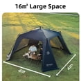 thumbnail image 4 of 2pcs Door Curtain for Canopy Tent Dome Canopy Camping Sun Protection Waterproof Canopy, 4 of 9