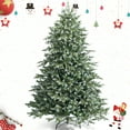 thumbnail image 1 of Gymax 7 Ft Artificial Christmas Tree Unlit Hinged Xmas Tree w/ Metal Stand, 1 of 9