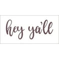 thumbnail image 2 of Western Welcome Decals Hey Ya'll Vinyl Sticker Entry Farmhouse Décor 12x5-Inch Eggplant, 2 of 2