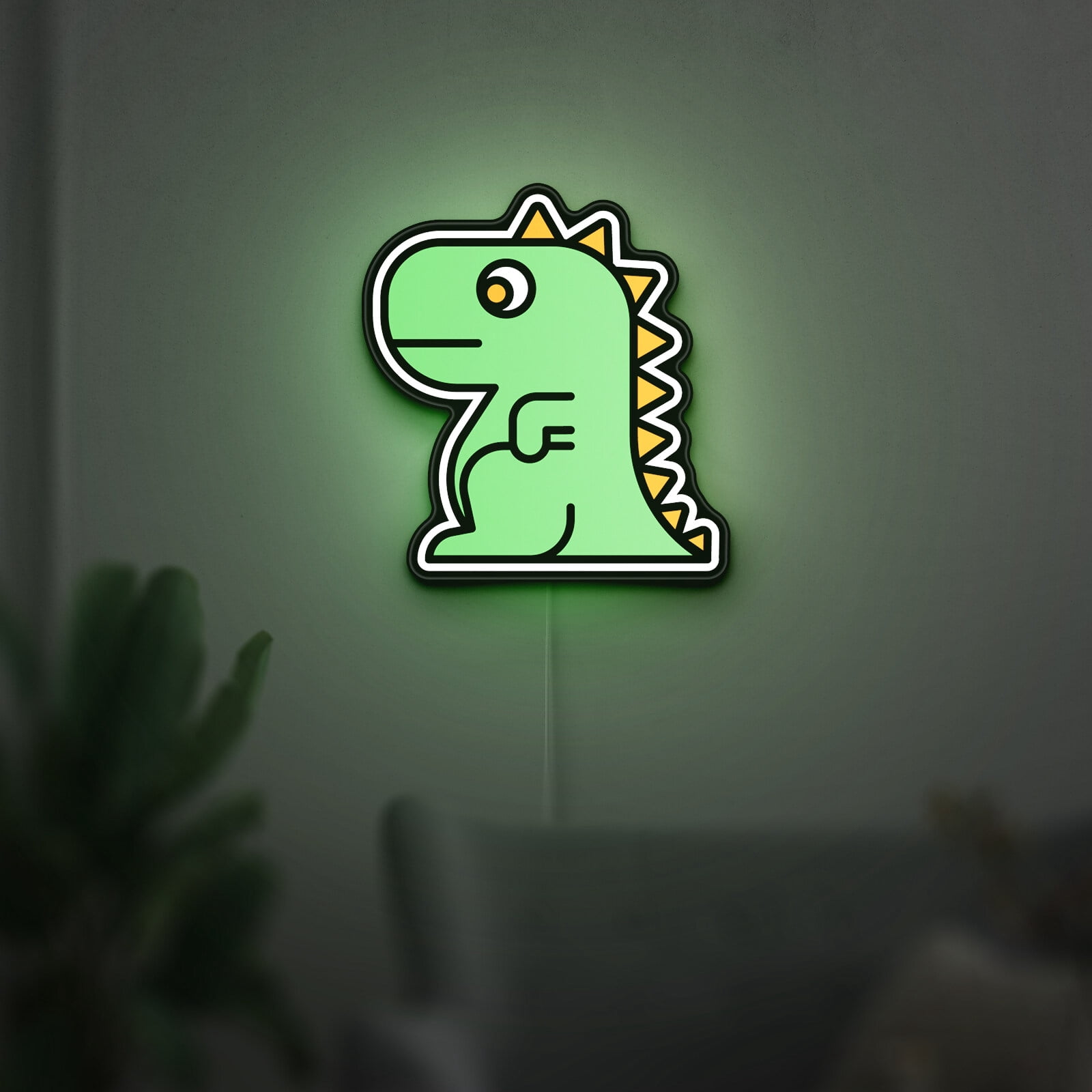 Dinosaur 3D Novelty Light Box, Kids Toy Decor Lighted Sign, Ideal for Children Who Love Dinos (Width 16 inch, 40cm)
