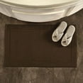 thumbnail image 4 of Hawmam Linen Brown Bath Mats, 21 x 34 inches, Pack of 2 - 100% Ring Spun Cotton, Banded Design, Highly Absorbent, Machine Washable for Bathroom Floor, 4 of 6