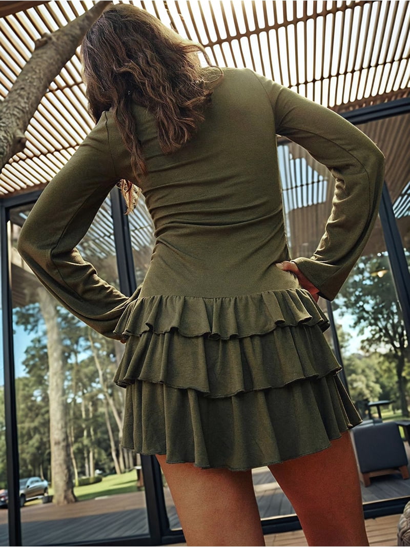 zara striped bodycon dress Forest Green Sequin Bodycon Mini Dress main image 1