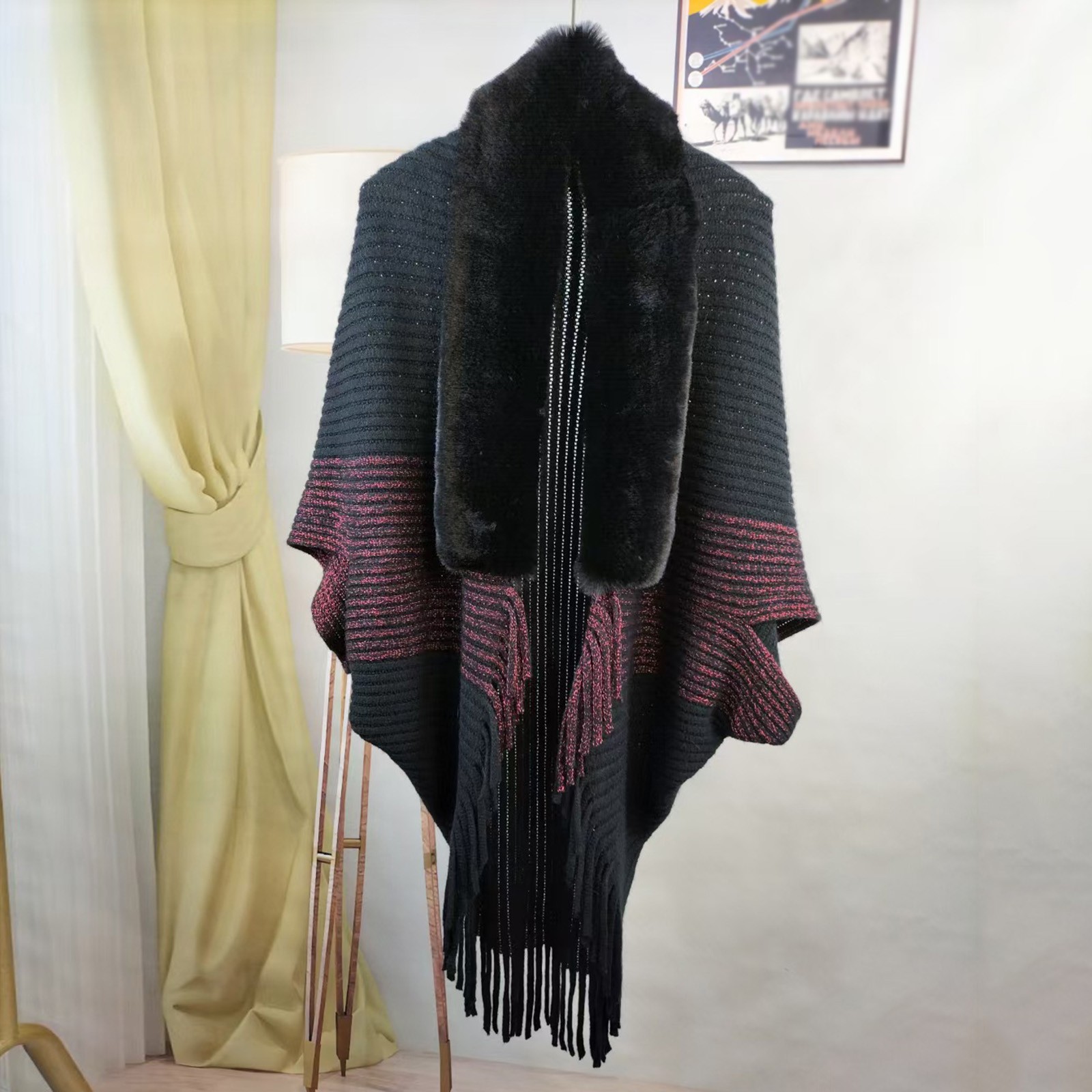 TAIAOJING Women's Scarf Shawls and Wraps Autumn Winter Women Fashion Plaid  Printed Keep Warm Scarf With Tassels Long Scarves Wrap Shawl 70.86x27.55