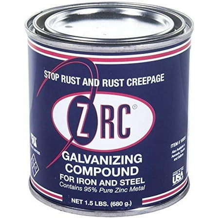 

Cold Galvanizing Compound |1/2 Pint | Iron and Steel Corrosion Protection | Matches Hot-Dip Galvanized Performance | Contains 95-Percent Metallic Zinc