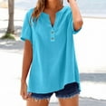 thumbnail image 2 of T-Shirts Femmes Lot Mode Décontractée Col en V Manches Courtes Haut T-Shirt - Hontri, 2 of 5