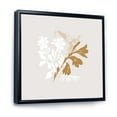 thumbnail image 3 of Designart 'Minimal Botanical Design In White and Brown' Traditional Framed Canvas Wall Art Print, 3 of 5