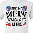 thumbnail image 4 of Inktastic That's My Awesome Granddaughter Out There Cheerleader T-Shirt, 4 of 5