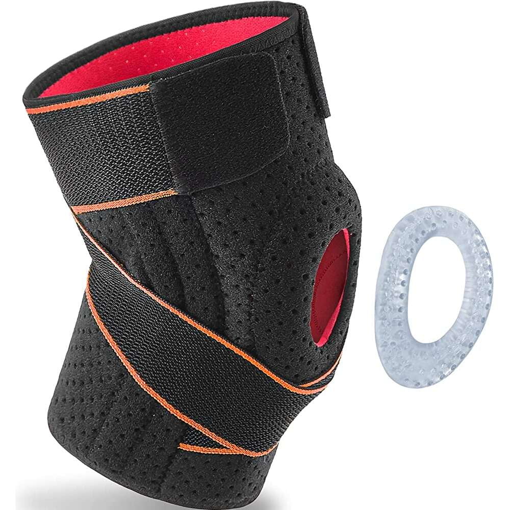 Jayli Knee Brace with Side Stabilizers Gel Pad Compression Support