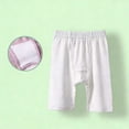 thumbnail image 5 of BADHUB Girls Knee Length Pants Dressy Casual Bermuda Shorts Elastic Waist Solid Color Soft Summer Short Pant White 9 Years, 5 of 5