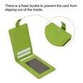 thumbnail image 4 of Uxcell Folded PU Leather ID Badge Holder with Lanyard with 1 Clear Window 4 Card Slot Green, 4 of 6