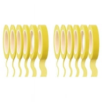 12 Tape 1/16,7/10,1/8,1/4,1/2,3/4 Inch x 55Yard, Fineline Masking Tape, Painters Automotive Masking Tape