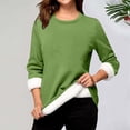 thumbnail image 4 of Antinious Women Plus Size Sweatshirt Fall Winter Pullover Warm Trendy Long Sleeve Crewneck Maxi Cut Fleece Lined Solid, 4 of 5