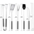 thumbnail image 2 of BBQ Tools Set Set de 18 Utensilios y Cubiertos Profesional para Asador Carne Asada en Acero Inoxidable para Fiestas, Barbacoa al Aire Libre, Picnic de Camping, 2 of 4