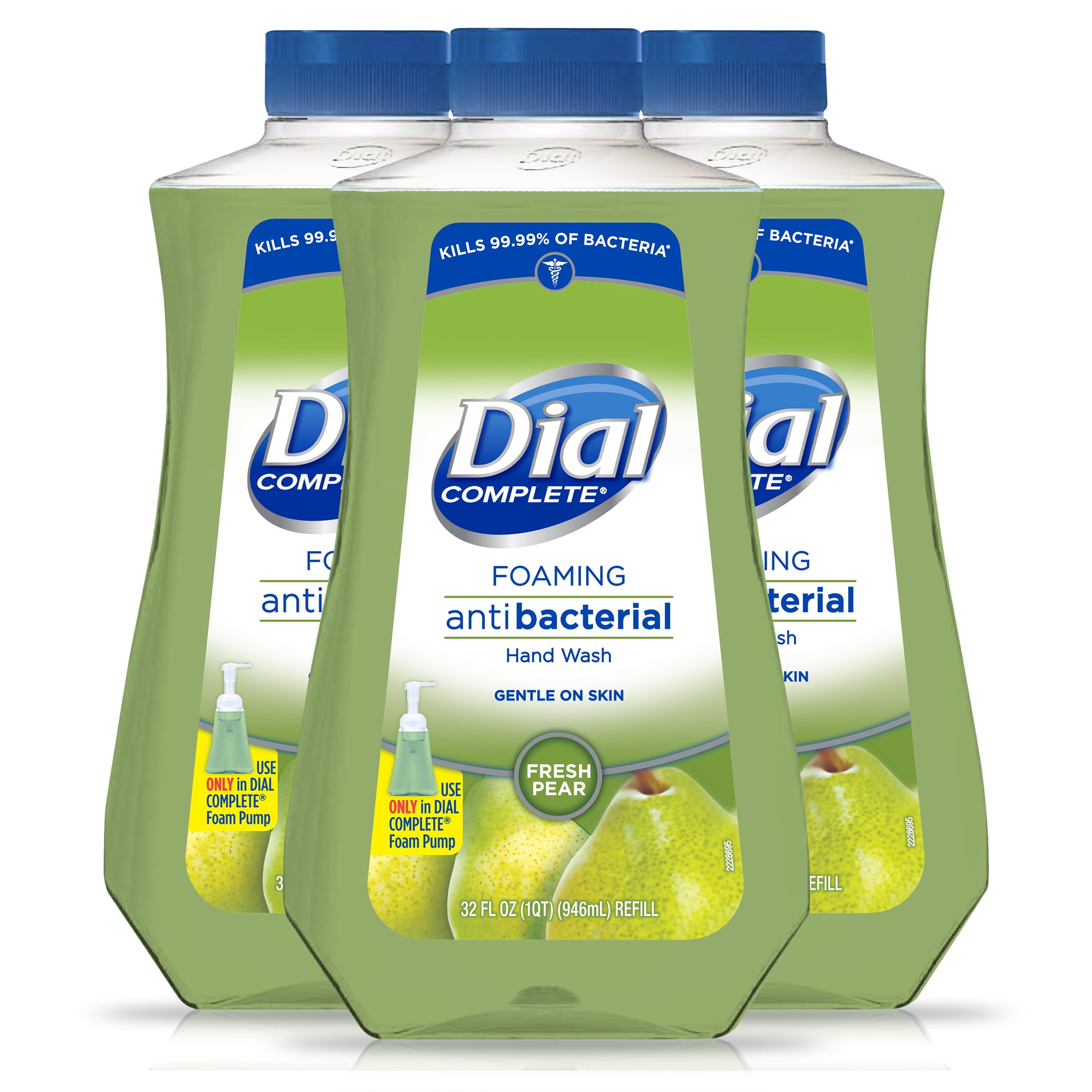 (Pack of 3) Dial Complete Antibacterial Foaming Hand Wash Refill Fresh