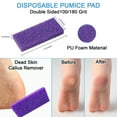 thumbnail image 7 of LVKN Disposable Pedicure Kit, 100 Pcs Blue Pedicure Liners, 100 Pcs Disposable Pedicure Kit 3 in 1 (Purple Pumice Pad, Wood Nail File 100/180 Grit, Purple Mini Buffer 100/180 Grit) 200 Counts, 7 of 7