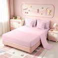 thumbnail image 3 of Manfei Baseball Ball Games 7pcs Queen Bedding,Cute Ribbon Bowtie Bedding Comforter Set Queen,Pink Reversible, 3 of 7