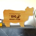 thumbnail image 3 of Becoming a Vegetarian is a Big Missed-Steak 14.75 x 9.75" Cow Shape Cutting Board | Funny Kitchen Chopping Board, 3 of 7