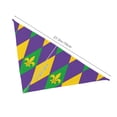 thumbnail image 3 of Goofa Mardi Gras Printing Dog Bandana ,Cat Scarf Adjustable Bib Handkerchief Accessories for Dogs Cats,Pet scarf,Pet fashion, 3 of 6