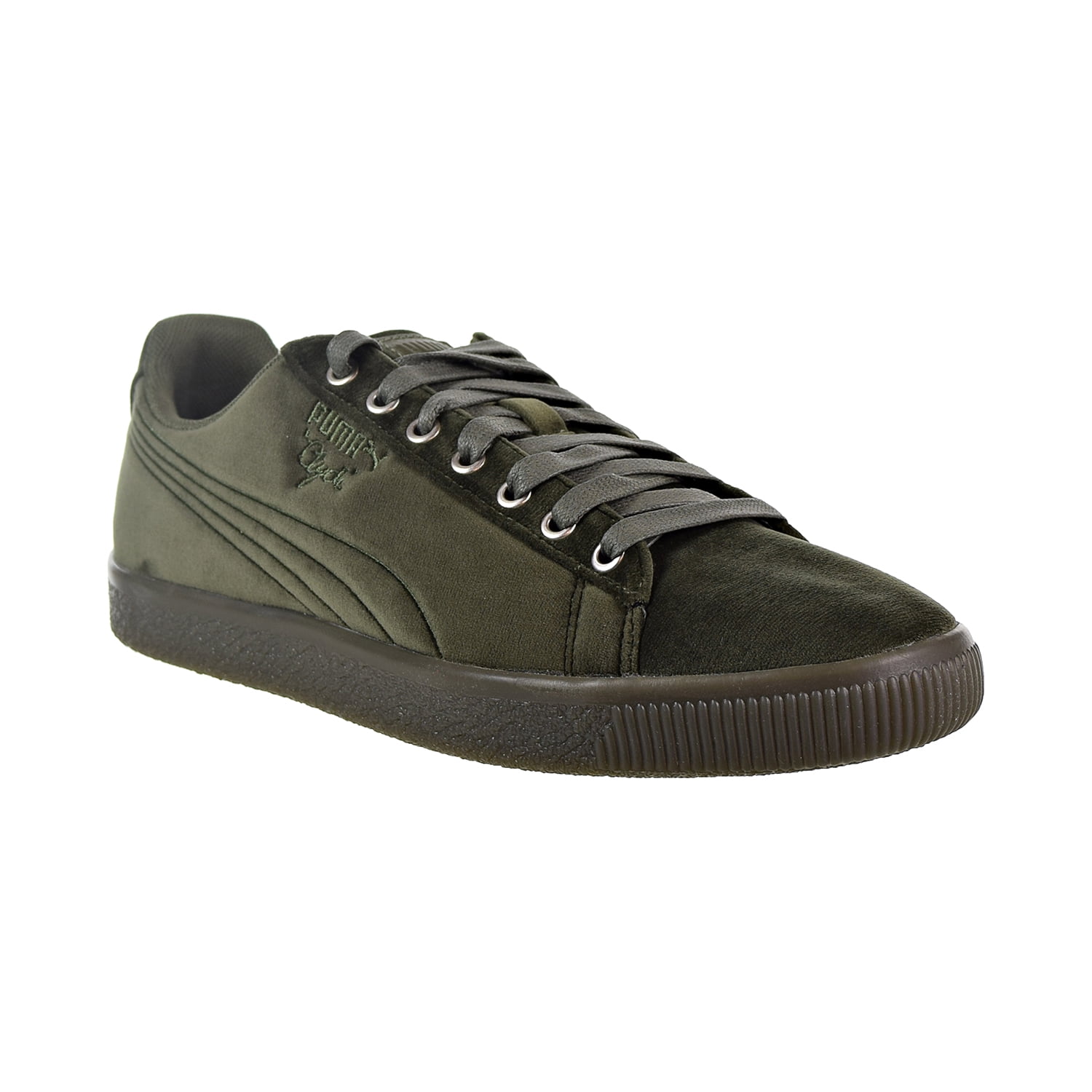 Puma clyde Velour Ice Men's Shoes Olive 