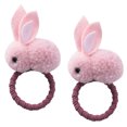 thumbnail image 1 of 2 Pcs Attache-Cheveux Mode Élastique Mignon Rabbit Porte-Queue de Cheval Bandeau Corde à Cheveux, 1 of 9