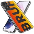 thumbnail image 2 of MUNDAZE Samsung Galaxy Note 10 Plus Shockproof Clear Hybrid Protective Phone Case Orange Red Clear Funny Text Quote Bruh Cover, 2 of 5