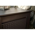 Rubbermaid Patio Chic Deck Box Storage Bench, Dark Teak