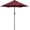 Burgungy, variant on Solar Powered Patio Umbrella - UV Protection Market Table Umbrella w/ 32 LED Lights & Push Button Tilt & Crank Lift System for Garden/Lawn/Deck/Backyard/Pool