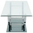 thumbnail image 5 of Danville Rectangular U-Shaped Glass Top Coffee Table Chrome, 5 of 6