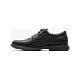 thumbnail image 4 of Nunn Bush Otto Plain Toe Oxford Shoes Comfort Leather Black Tumbled 84962-007, 4 of 9