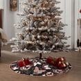 thumbnail image 4 of Fotbe Butterflies1 Pattern Christmas Tree Skirt, Tree Skirts Plush Christmas Decorations, Christmas Tree Skirts Xmas Decorations Holiday Party Decor-48", 4 of 6