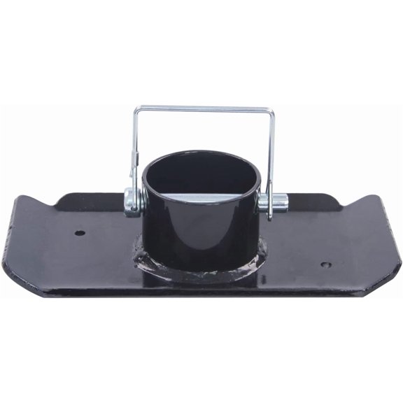 STORKING 5,000 LBS TRAILER JACK FOOT PLATE 4×7″ Zinc-Plated Corrosion-Resistant Base with Water Outlet for 2″ Diameter Trailer Jacks (2 Color Options)
