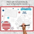 thumbnail image 2 of Big Dot of Happiness Firecracker 4th of July - Paper Red, White and Royal Blue Party Coloring Sheets - Activity Placemats - Set of 16, 2 of 7