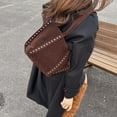 thumbnail image 5 of SPEKSEE Women Faux Suede Rivet Tote Bag Solid Color Shoulder Bag Underarm Bag Handbag Large Capacity for Daily Travel, 5 of 18