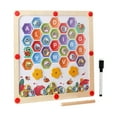 thumbnail image 3 of juego de rompecabezas de bloques,Rompecabezas de juegos de rompecabezas de tablero magnético de madera, Dibujo Pizarra Juguete educativo de madera,Rompecabezas de madera Alfabeto, 3 of 7