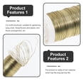 thumbnail image 4 of STRANDCHIC Golden Galvanized Iron Floral Wire for DIY Garden Plant Ties and Flower Arrangements, 4 of 6