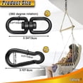 thumbnail image 2 of Swing Swivel Gelury Black 304, acero inoxidable 304, muy resistente, 2 of 7