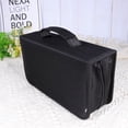 thumbnail image 2 of EeaseCA Mercerized Cloth 128 Pieces CD Storage Pouch Large Capacity Handheld CD Bag Fashion CD Supplies (Black), 2 of 7