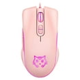 thumbnail image 2 of Tachiuwa desktop laptop wired gaming mouse USB 2400 DPI Pink, 2 of 9