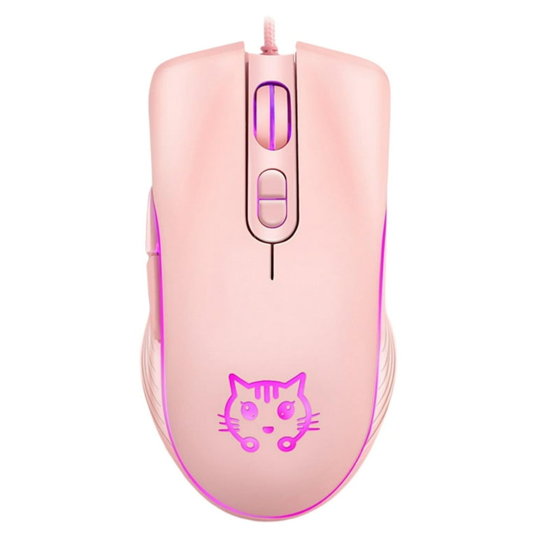 Zxpjkyu Cute K2 Wired Gaming Mouse 7 Backlight Modes Mute